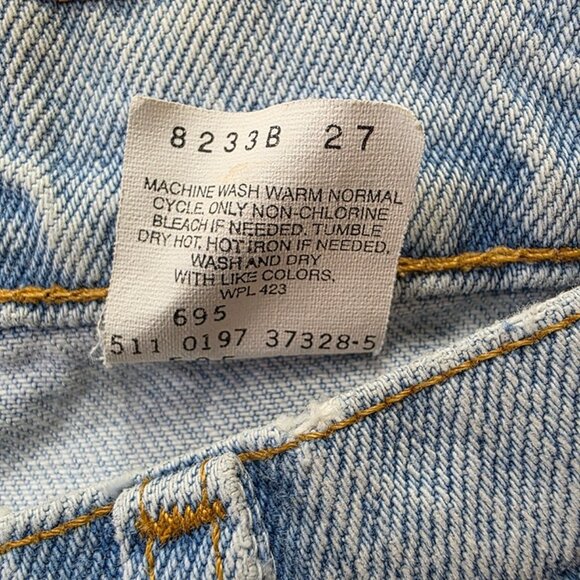 Vintage Levis 505 Denim Shorts 36 USA Made - Picture 2 of 5